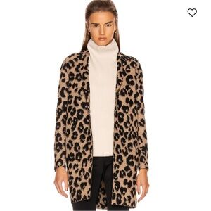 HARRIS WHARF LONDON Leopard Print Jacket NEW size XS 38 IT US 2